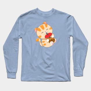 Boba Cat Long Sleeve T-Shirt